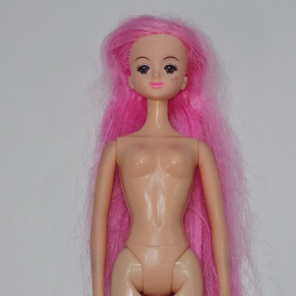Mimi World Fashion Doll Nude Pink Hair Stars on Face 2012 - Picture 2 of 10